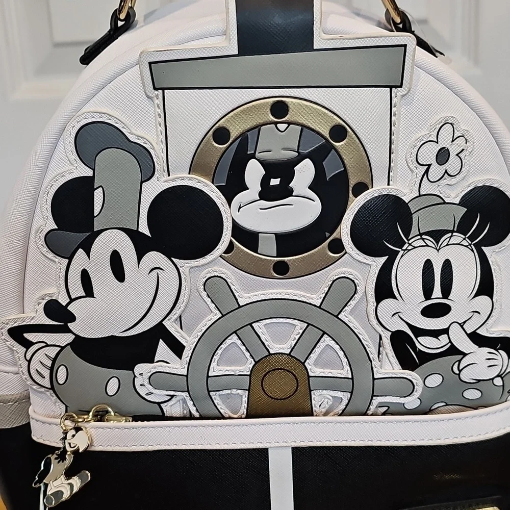 Disney Parks Loungefly Steamboat Willie Backpack NWOT